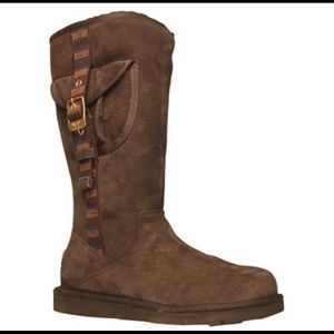 Tall Dark Brown Cargo Ugg Boots